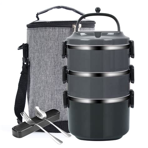 stacking stainless steel insulation lunch box|stackable lunch box stainless steel.